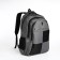 Youth backpack from textiles, 2 departments, 4 pockets, gray color