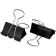Paper clamps 25 mm, 12 pieces, black