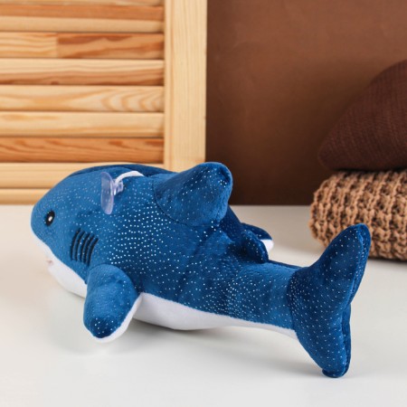 Soft toy "Shark", 40 cm, blue color-6