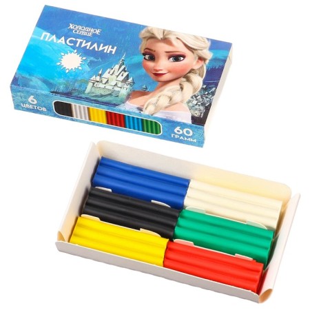 Plasticine 6 colors 60 g "Cold heart"-1