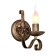 Bra Boulogne, 1x60W E14, bronze color