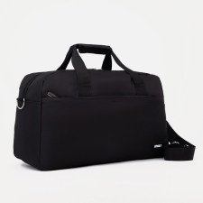 Sports bag with lightning, 3 outer pockets, black color