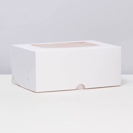 Packaging on 6 mini-driving-white with a window, 18.6 x 13.1 x 8 cm-1