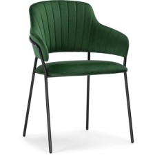 STULL OF THE METALAL CARCAS INKLE Metal/velor, black/green 57x56x82 cm
