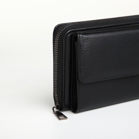 Male clutch on lightning, textura, black color-2