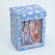 Folding box with 3D effect 