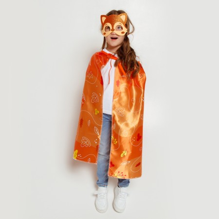 Carnival set "Red Lisichka": cloak, mask-4