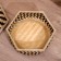 Vase with a lid is weaved, from bamboo 25x20x12 cm