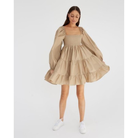 Dress summer female mist size 48-50, beige-3