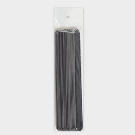 Smooth file for files, abrasiveness 180, 18 cm, packing 50 pcs, black color-8