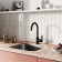 IDDIS Cuba kitchen mixer with a filtered water channel, black