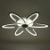 Causteen with FDD 97216/6 6x24 LED 3000-6000K 73x73x7 cm