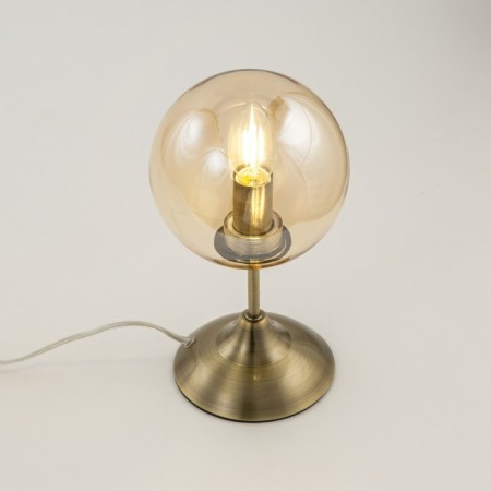 Table decorative lamp Citilux "Tommy" CL102813 15x15x28 cm, 1x40W, E14, brown color-5
