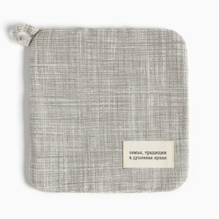 Set of kitchen "Soul cuisine": mittens 20x28 cm, take 19x19 cm, 50% cotton, 50% p/e-3