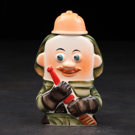 Porcelain sample "Fireman", 0.4 l, in the package of the book-3