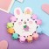 Hair crab "Doll" (set 10 pcs) Strawberry flower, 1.5 cm, mix