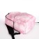 Young backpack from textiles on lightning, 3 pockets, pink color