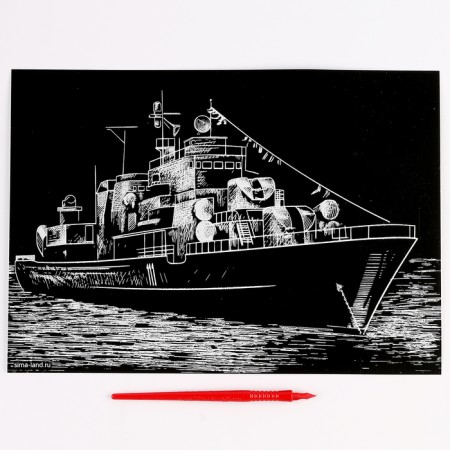 Engravings for boys. Set of engravings "Transport", A4, 4 pcs-5