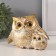 Souvenir Polystone "Golden Eagle Filin with Chick" Geometric patterns 15.2x6x11 cm