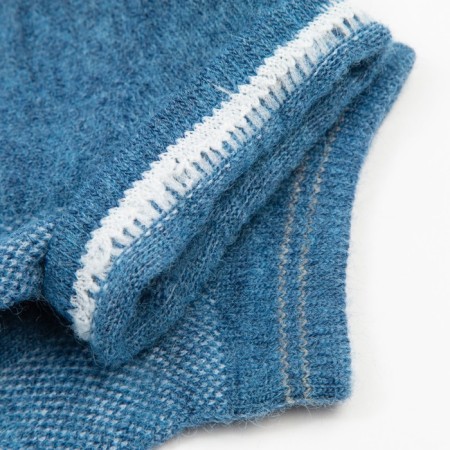 Men's socks shortened "Soft Merino", jeans color, size 41-43-2