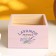 Kashpo wooden "lavender" 15x15x9.5 cm lilac