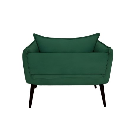 The Naples chair, without a mechanism, velor, green color-2
