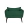 The Naples chair, without a mechanism, velor, green color