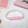 Children's bracelet "chosen" modesty, white-pink color