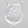 Glass glass for “Pisces” engraving, 350 ml