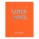 Diary Artificial leather 1-11 grade, 48 sheets, cage, integral cover Silver Lines. Super Duper, foil embossing, rounded corners, colored end