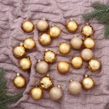 Set of balls plastic D-4 cm, 24 pcs 