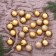 Set of balls plastic D-4 cm, 24 pcs "disco assorted" gold