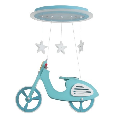 Motocycle chandelier LED 54W 4000k Blue 57x23x68 cm Bayerlux-5