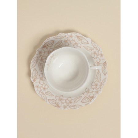 Tea pair SL Home "Amande", 220ml, a cup 11.5x9.3x6.8 cm, a saucer 17x17x2 cm.-4