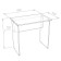 Table written uno, wenge