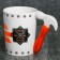 Ceramic mug “FORGE and DEEN”, with a mold pen, 400 ml, white color