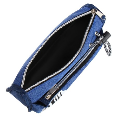 School Penal on the zipper Calligrata "Sport", 2 departments, blue-6