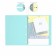 Notebook on A4 rings, 80 sheets in the Erichkrause "Pastel Mint", plastic cover, offset unit, whiteness 100%, mint