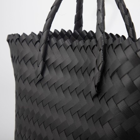 Bag Female Tout without fastening, black color-3