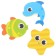 Set for playing in the bath "Fishing: Fun fish", a net, 3 soft stickers, views and color mix
