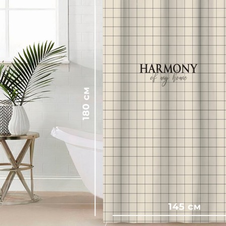 The bathroom curtain "Harmony", 145 × 180 cm-1