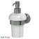 Holder with a dispenser of liquid soap, porcelain; Antique silver, 3SC