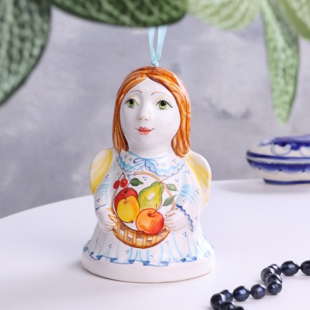Bell "Angel", 13 cm, Mayolik-1