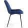 Chair on the Grass -Karkas Goyar Metal/velor, Black/Blue 51x61x82 cm