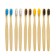 Bamboo toothbrush soft, 10 pieces, mix of flowers
