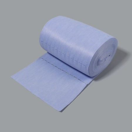 A set of disposable collars, in a roll, without a sticky layer, 8 × 40 cm, 100 pcs, the color of the blue