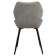 Chair "Dora y", velor tenerife Gray / Black Metal
