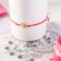 Antistress Assortment Bracelet, owl, red color in gold, d = 6 cm