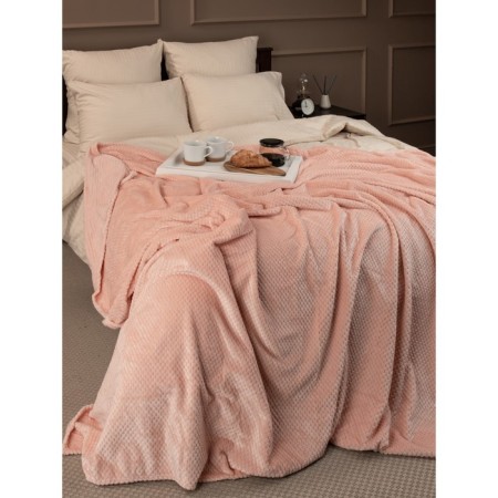 Texrepublic blanket, size 200x220 cm, pink color-8