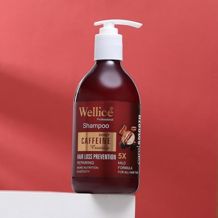 Professional shampoo against hair loss with caffeine, 550 ml-1